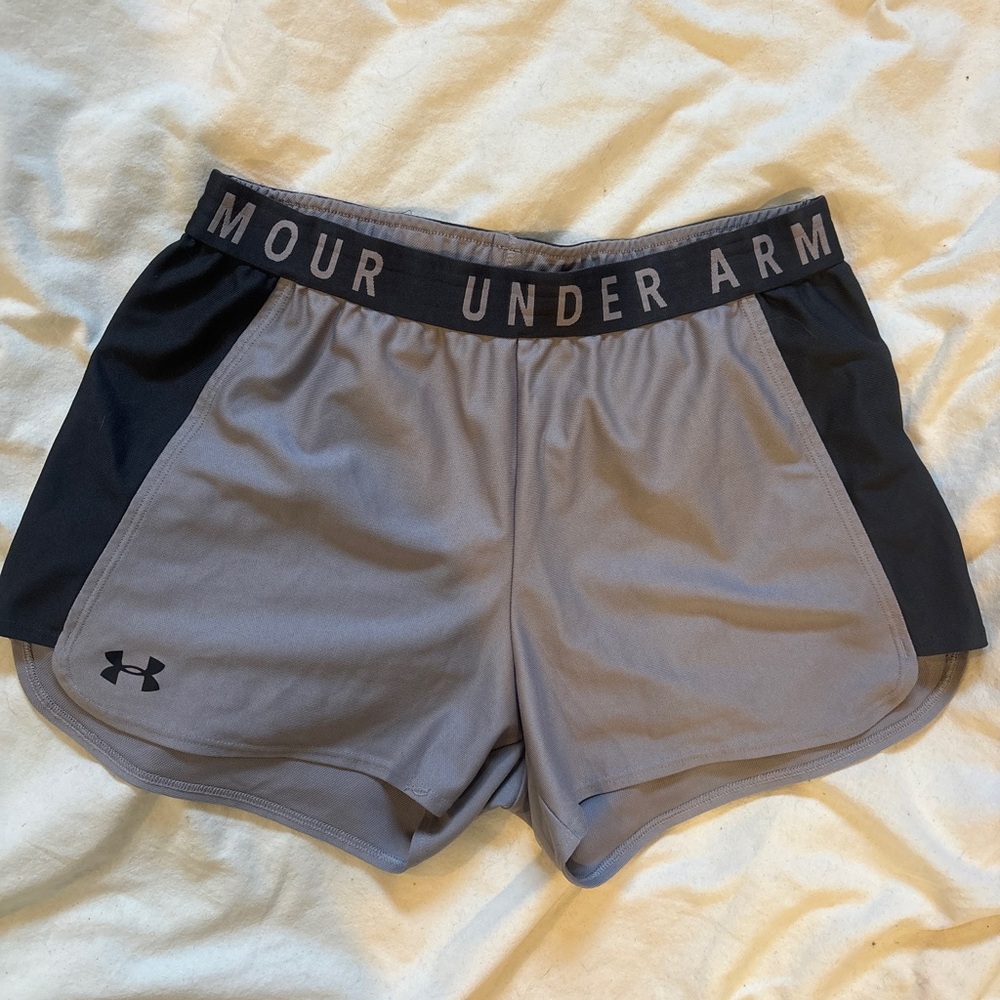 Under Armour Ladies Athletic shorts in grey/black